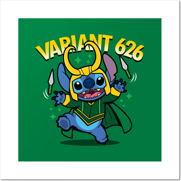 Cute Funny Adorable Alien Variant Superhero God Of Mischief Cartoon Mashup Parody Wall Art by BoggsNicolas